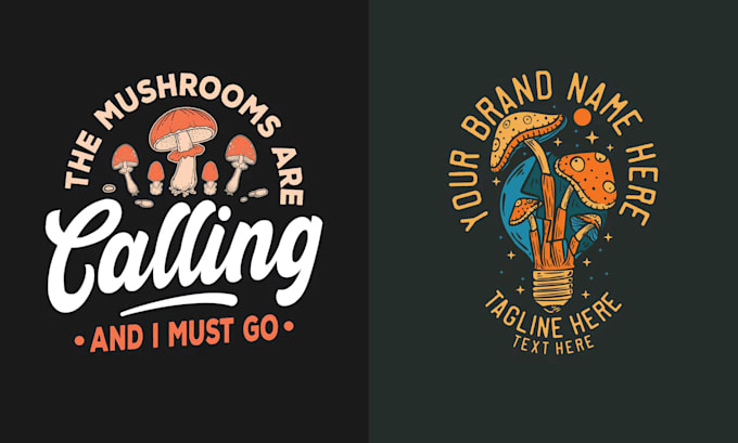 create mascot skull mushroom logo