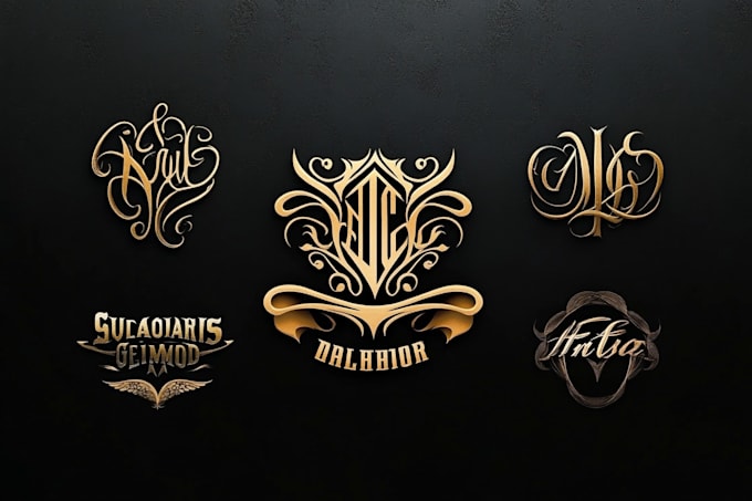 create logo or lettering custom for brand tattoo and etc