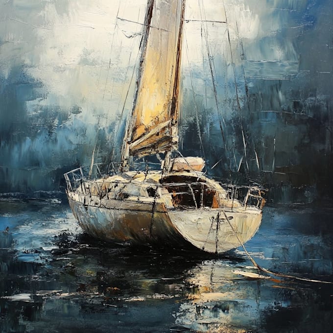 create ship oil painting for you