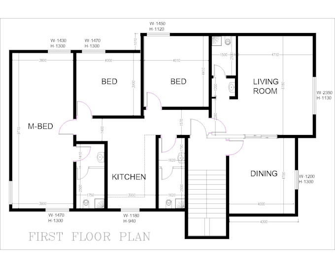 create architechtural floor plan 2d