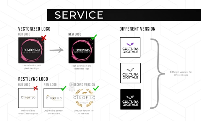 create or restore your professional logo