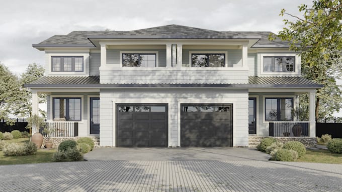 architecture exterior design and visualization