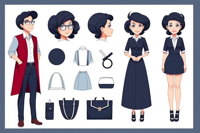 make cartoon character design