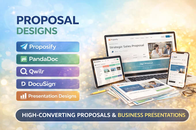 design stunning business proposal with proposify pandadoc qwilr docusign jotform