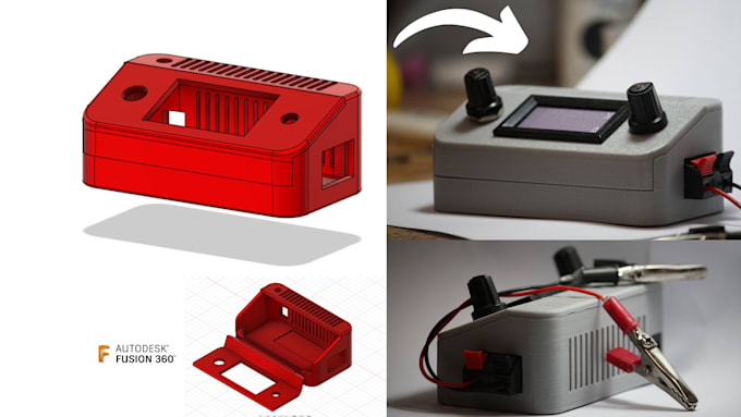 design 3d cad models in fusion 360 for 3d printing and prototyping