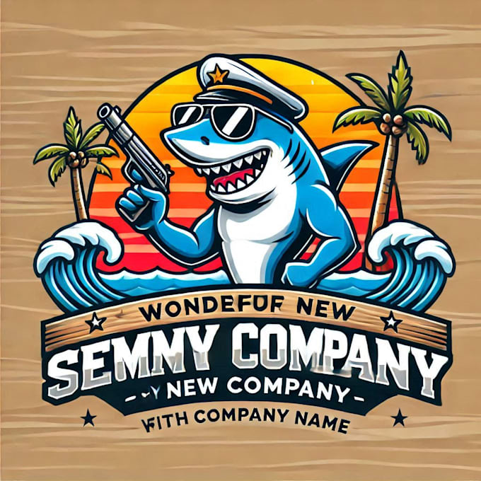 do make shark mascot logo design with 1 day delivery