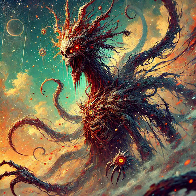 draw fantasy horror vampire character art
