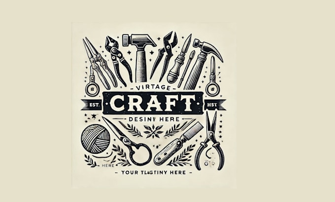 design carpentry woodwork and wood craft logo