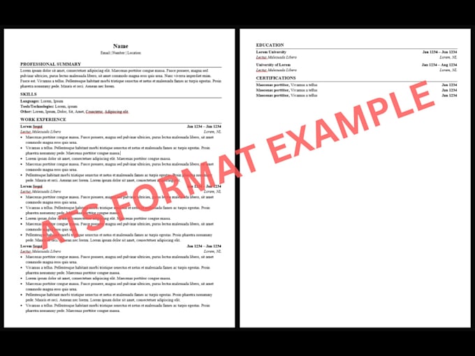 write or edit your professional tech resume, cover letter as a software engineer