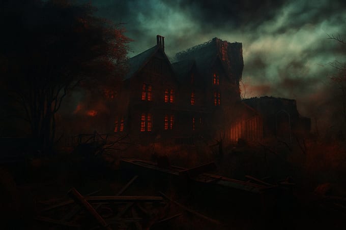 design youtube horror thumbnail, horror gaming graphics