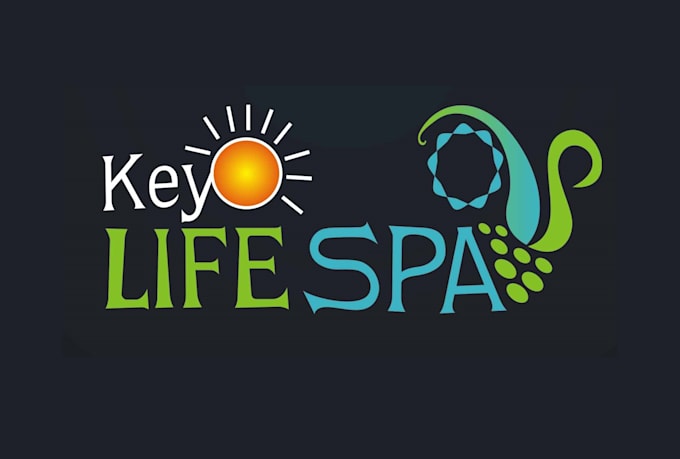 do spa logo design very fast with super color