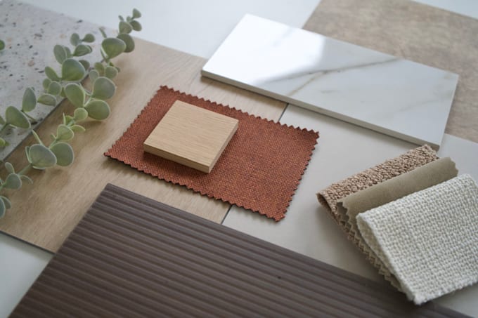 make a interior design personalized moodboard