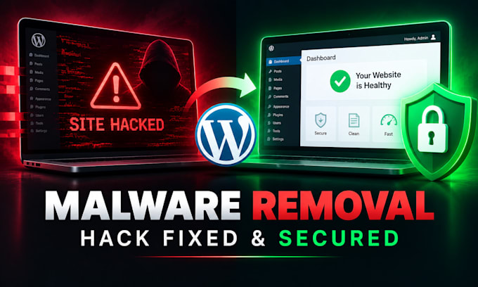 do wordpress malware removal and secure hacked website, database cleanup