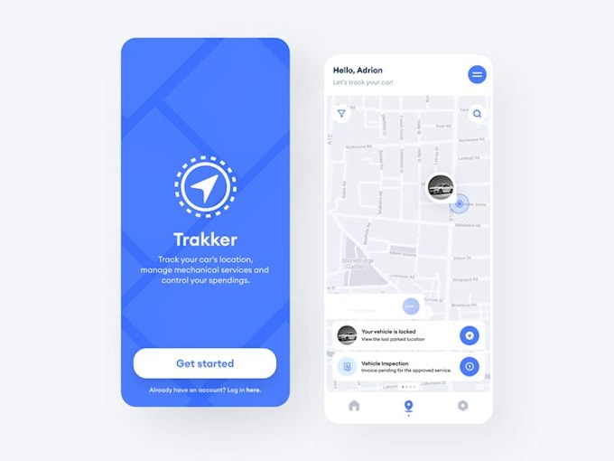 develop camera map tracking app with gps integration, map animation app