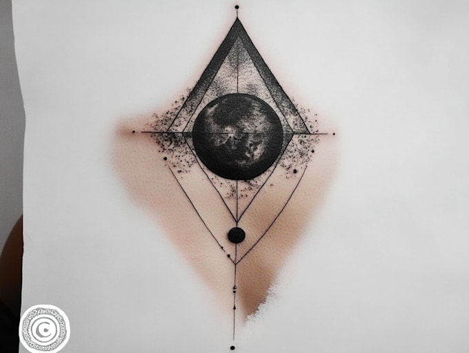 design a custom geometric tattoo deisgn