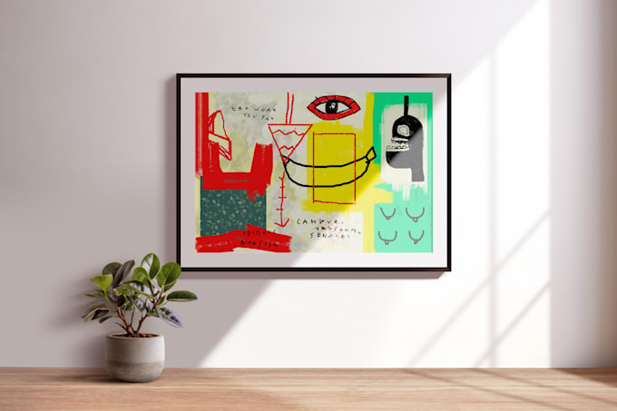 draw art with basquiat style for you