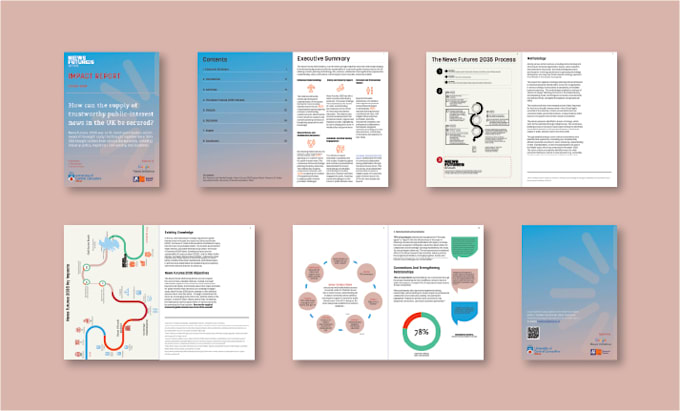 design annual reports, impact reports and professional publications