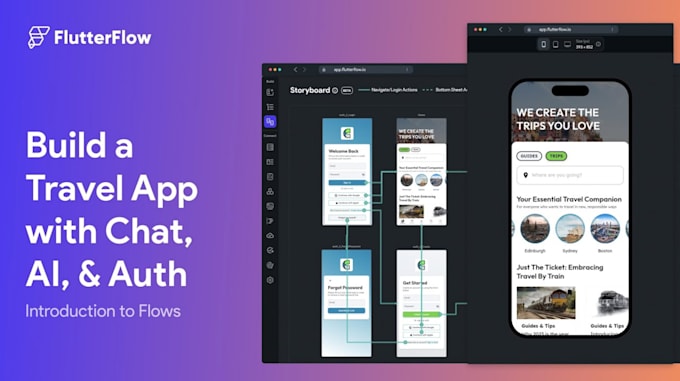Develop a flutterflow app flutter flow design ui ux firebase flutter ...