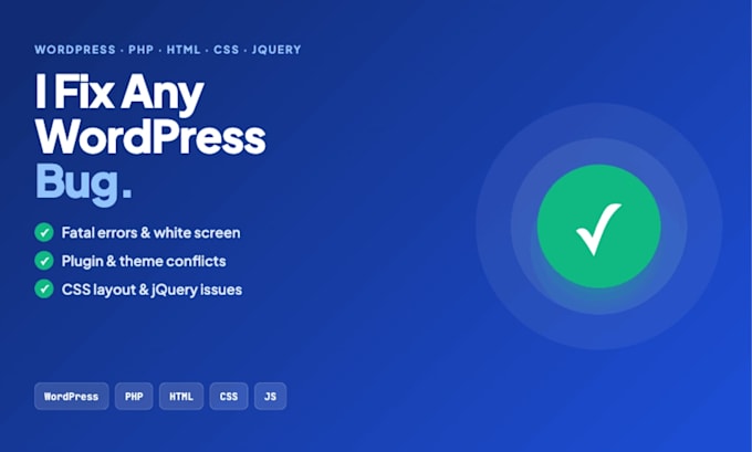fix wordpress errors, bugs, woocommerce, css and php issues fast