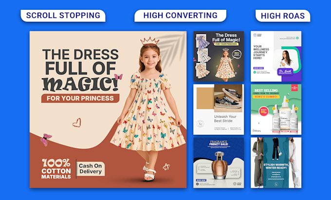 design meta ads creative or ad image that boosts conversion