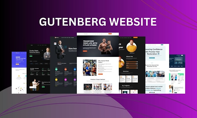 design and redesign wordpress website with gutenberg expertise