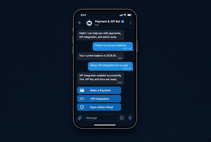 develop a custom telegram bot with python for your needs