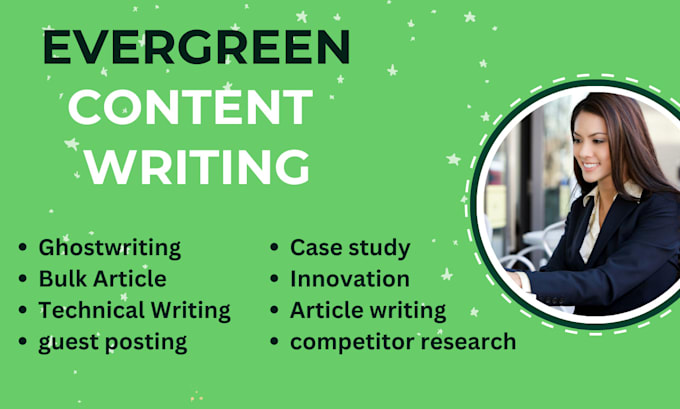 write high quality evergreen seo article innovation on any content