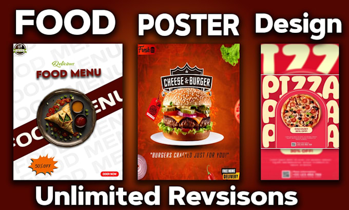 Create food poster design for your restaurent and flyer menu by ...