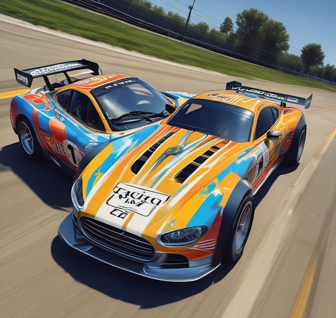 do racing car wrap design, racing car wrap