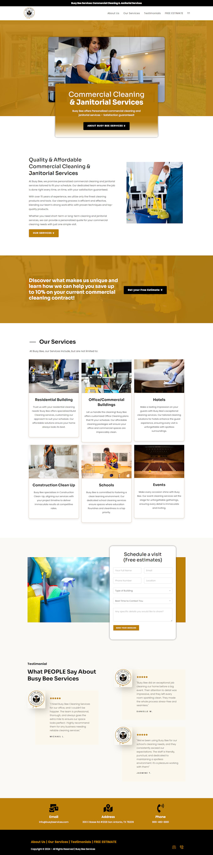 create website for cleaning companies