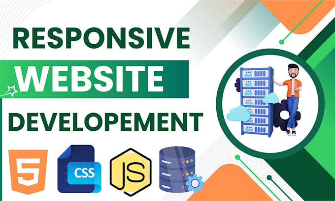 build responsive website design, custom website development with SEO