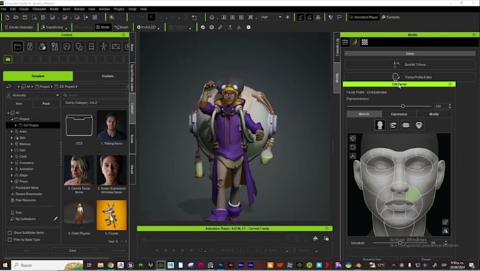 Create best 3d character modelling, rigging, texturing in cc for iclone ...
