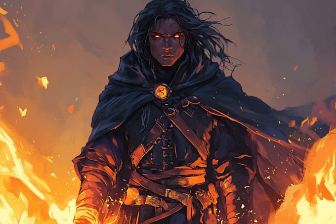 create a dnd character art and dnd art, oc art
