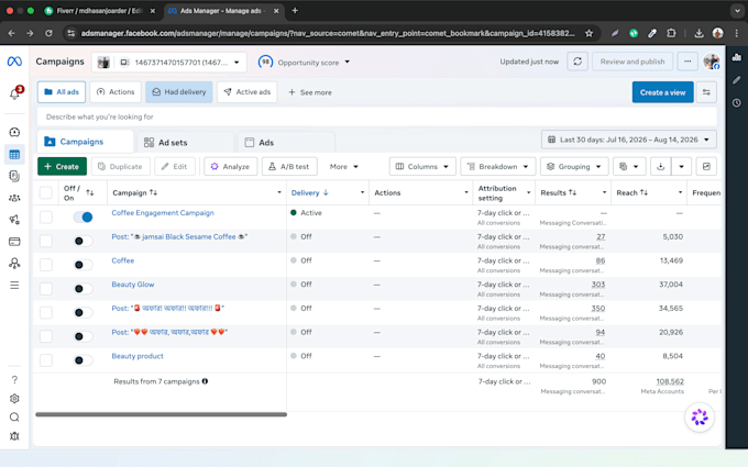 setup and manage facebook instagram meta ads campaigns