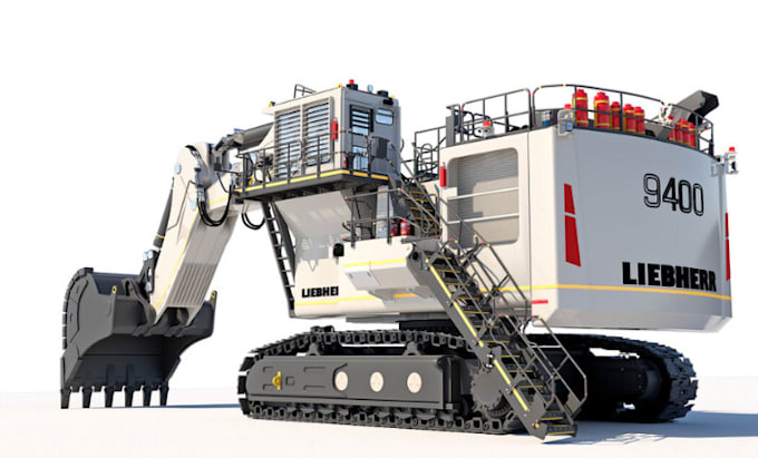 Render 3d construction model for 3d printing and animation in ...
