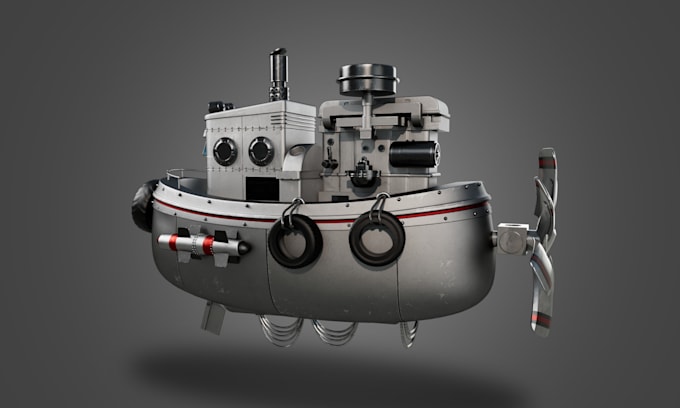 do 3d game props modeling for your game