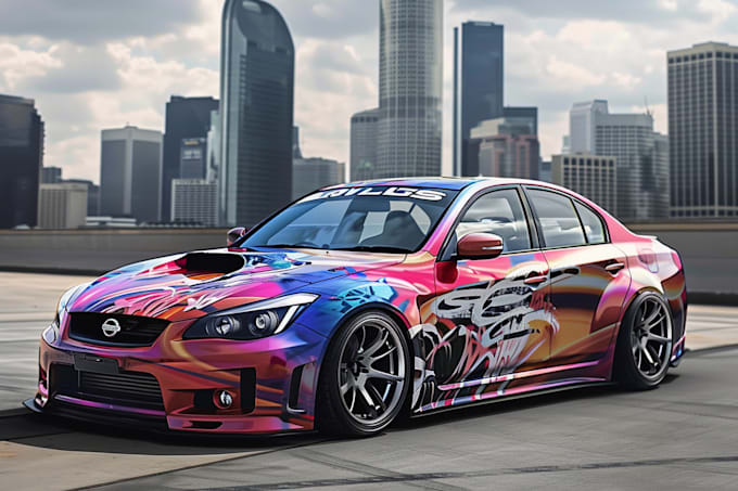 do racing car wrap design art for you
