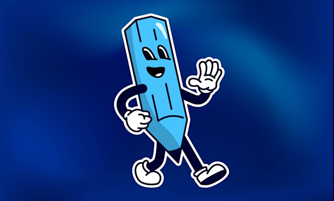 design a cartoon mascot, character logo