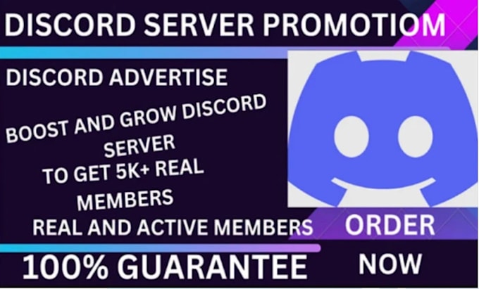 grow promote and advertise your discord server to obtain new real member