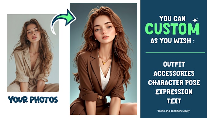 create realistic 3d cartoon character with your photos using ai