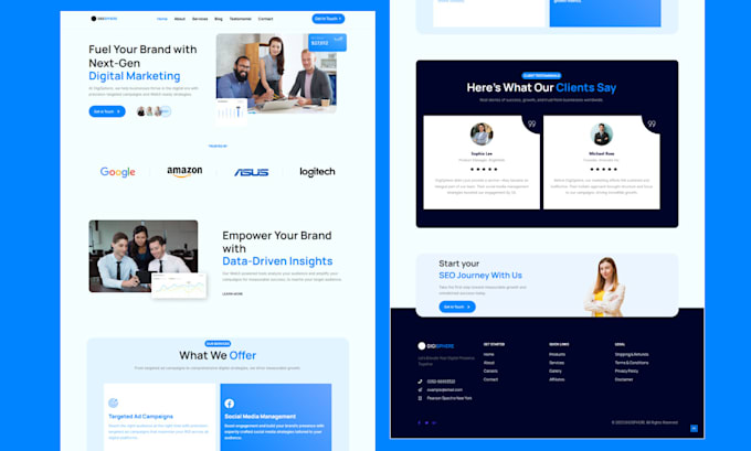 make digital agency website in 4 hours