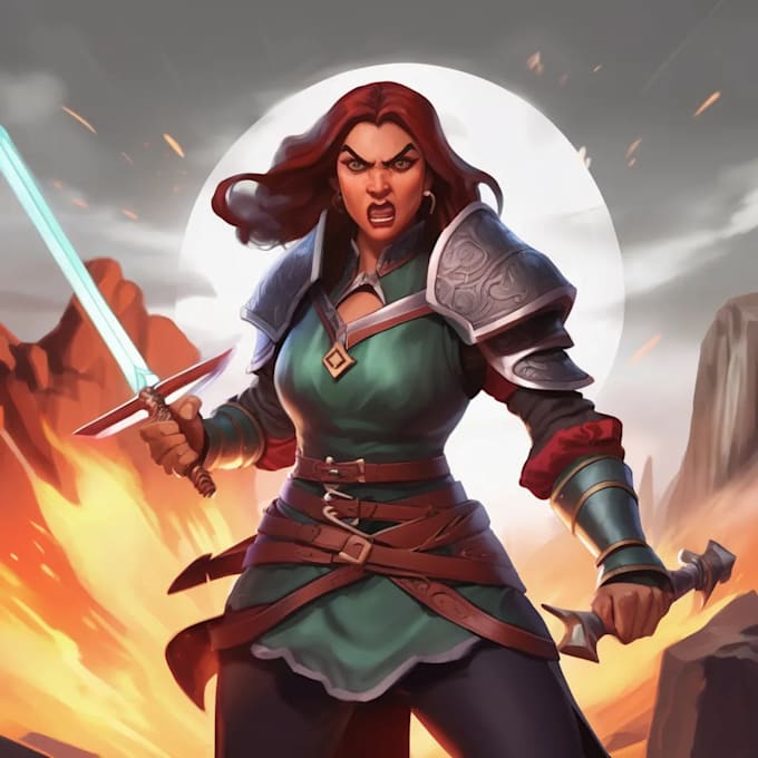 design a dnd character art