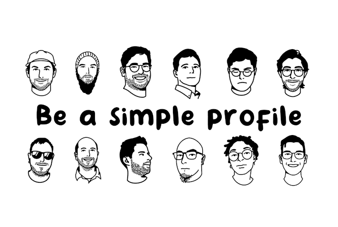 draw a minimalist avatar for you
