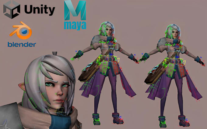 Do maya rig mixamo rig 3d blender rigging character rigging facial ...