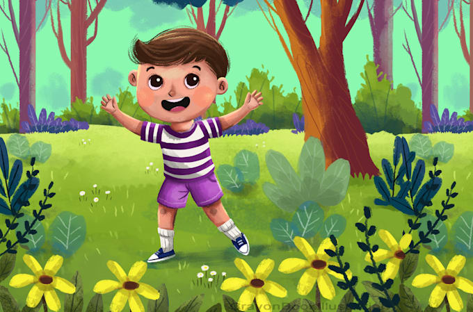 do whimsical children book illustrations here