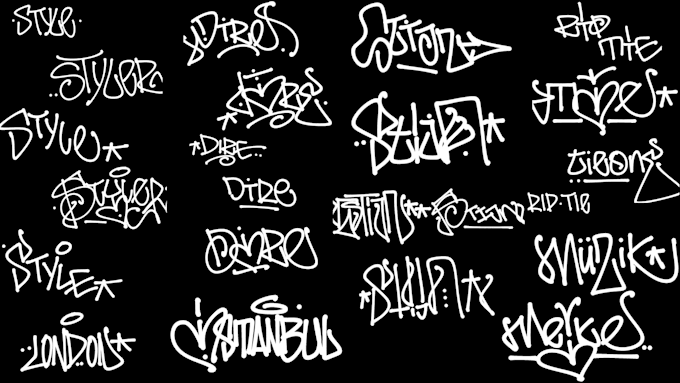 create graffiti tags that you can use however you like