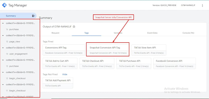setup pinterest tag conversion api fix snapchat instagram twitter reddit pixel