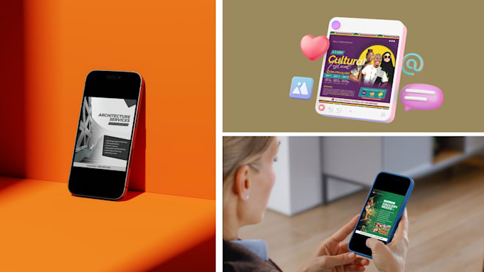 design custom social media posts that showcase your business services