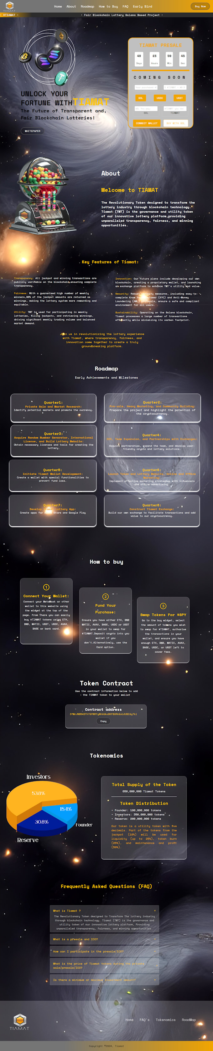 design and develop a stunning memecoin website