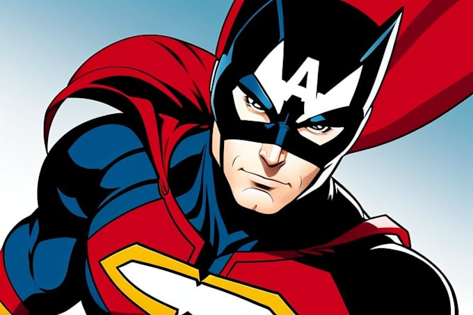 draw you a dc or marvel style comic book superhero